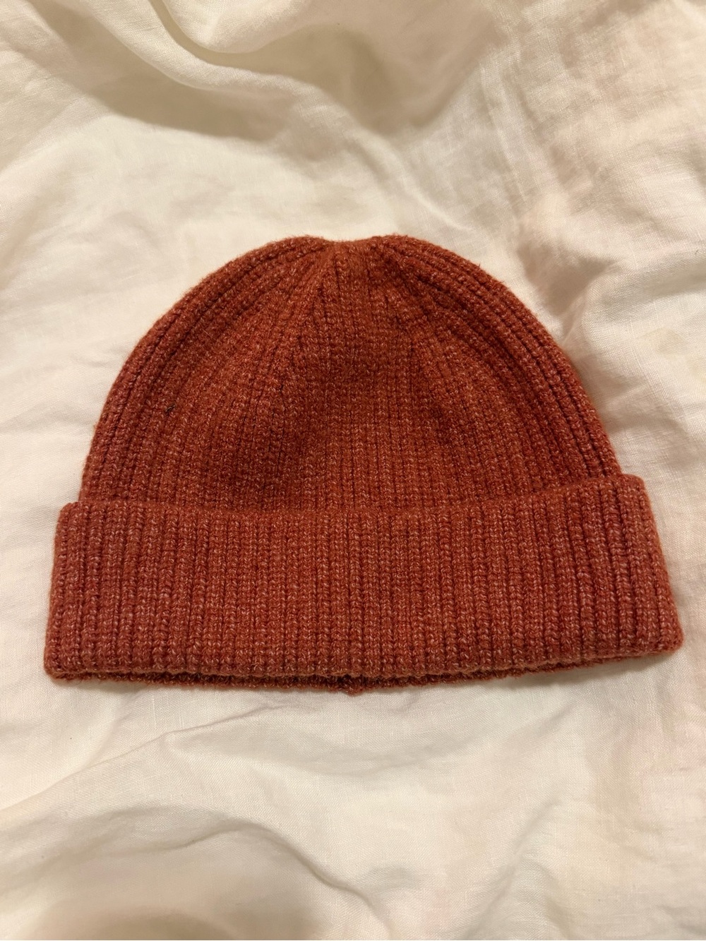 Terracotta Knit Beanie Hat